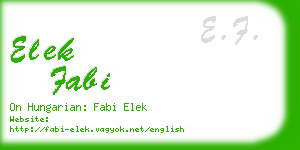 elek fabi business card